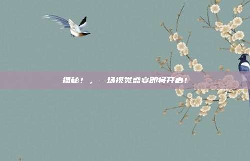 揭秘！，一场视觉盛宴即将开启！