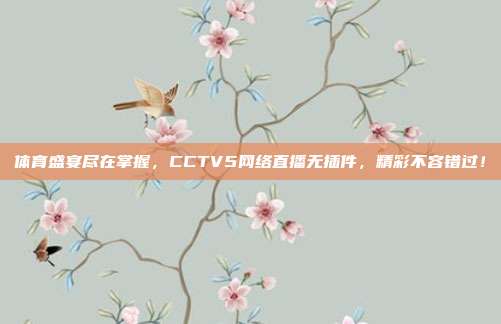 体育盛宴尽在掌握，CCTV5网络直播无插件，精彩不容错过！