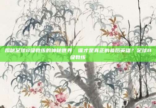 揭秘足球B级教练的神秘世界：谁才是真正的幕后英雄？足球B级教练