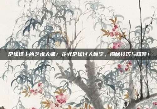 足球场上的艺术大师！花式足球过人教学，揭秘技巧与精髓！