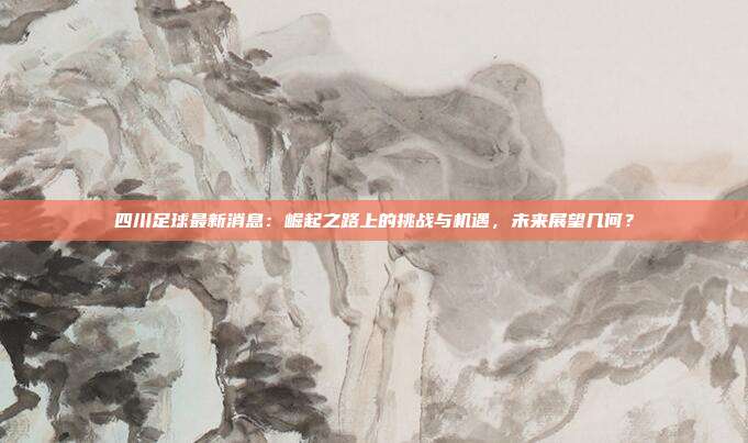 四川足球最新消息：崛起之路上的挑战与机遇，未来展望几何？