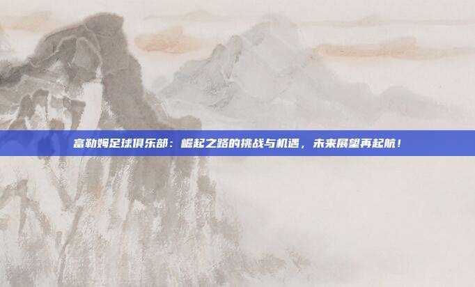 富勒姆足球俱乐部：崛起之路的挑战与机遇，未来展望再起航！