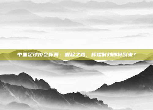 中国足球协会杯赛：崛起之路，辉煌时刻即将到来？