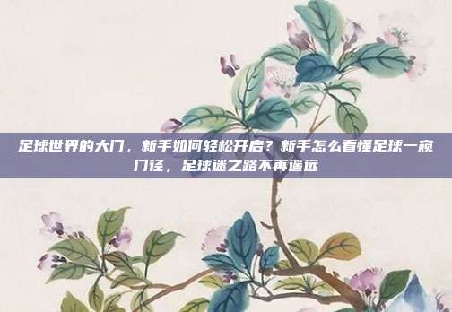 足球世界的大门，新手如何轻松开启？新手怎么看懂足球一窥门径，足球迷之路不再遥远