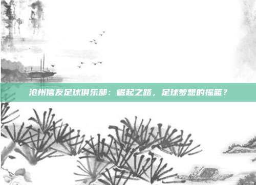沧州信友足球俱乐部：崛起之路，足球梦想的摇篮？