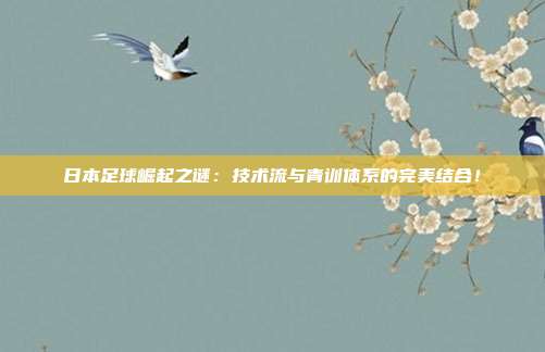日本足球崛起之谜：技术流与青训体系的完美结合！