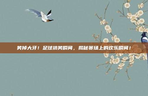 笑掉大牙！足球搞笑瞬间，揭秘赛场上的欢乐瞬间！