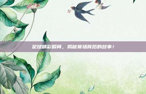 足球精彩瞬间，揭秘赛场背后的故事！
