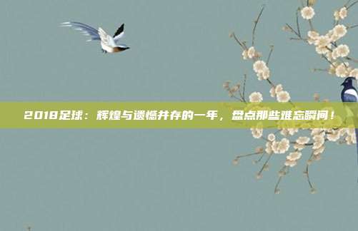 2018足球：辉煌与遗憾并存的一年，盘点那些难忘瞬间！