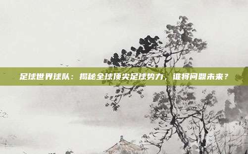 足球世界球队：揭秘全球顶尖足球势力，谁将问鼎未来？