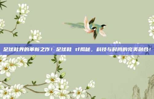 足球鞋界的革新之作！足球鞋 tf揭秘，科技与时尚的完美融合！