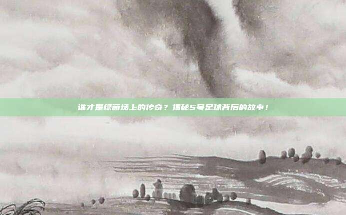 谁才是绿茵场上的传奇？揭秘5号足球背后的故事！