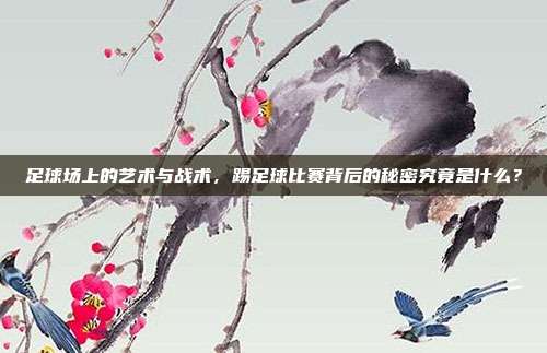 足球场上的艺术与战术，踢足球比赛背后的秘密究竟是什么？