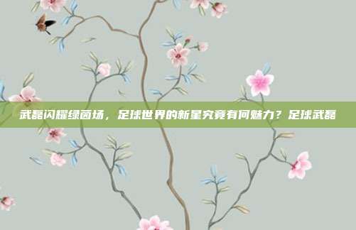 武磊闪耀绿茵场，足球世界的新星究竟有何魅力？足球武磊