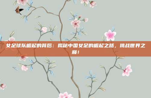 女足球队崛起的背后：揭秘中国女足的崛起之路，挑战世界之巅！