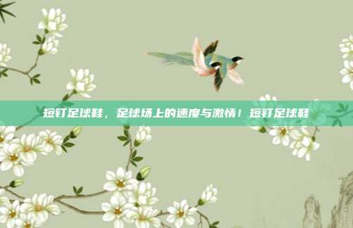 短钉足球鞋，足球场上的速度与激情！短钉足球鞋