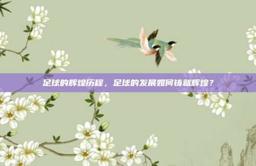 足球的辉煌历程，足球的发展如何铸就辉煌？