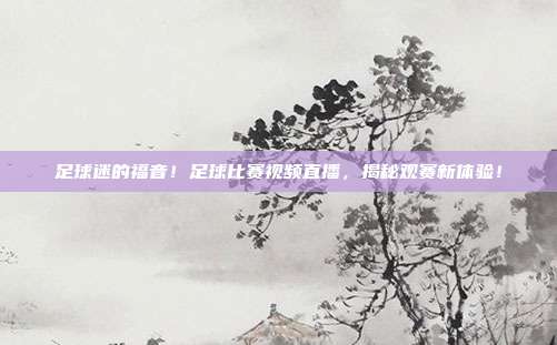 足球迷的福音！足球比赛视频直播，揭秘观赛新体验！
