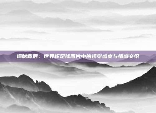 揭秘背后：世界杯足球图片中的视觉盛宴与情感交织