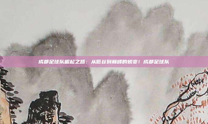 成都足球队崛起之路：从低谷到巅峰的蜕变！成都足球队