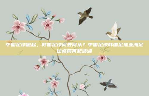 中国足球崛起，韩国足球何去何从？中国足球韩国足球亚洲足球格局再起波澜