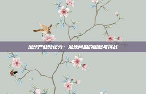 足球产业新纪元：足球阿里的崛起与挑战