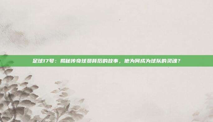 足球17号：揭秘传奇球员背后的故事，他为何成为球队的灵魂？