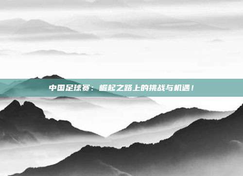 中国足球赛：崛起之路上的挑战与机遇！