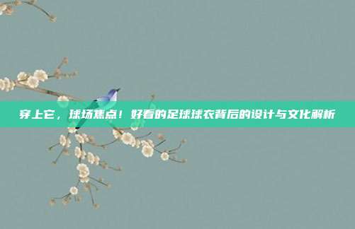 穿上它，球场焦点！好看的足球球衣背后的设计与文化解析