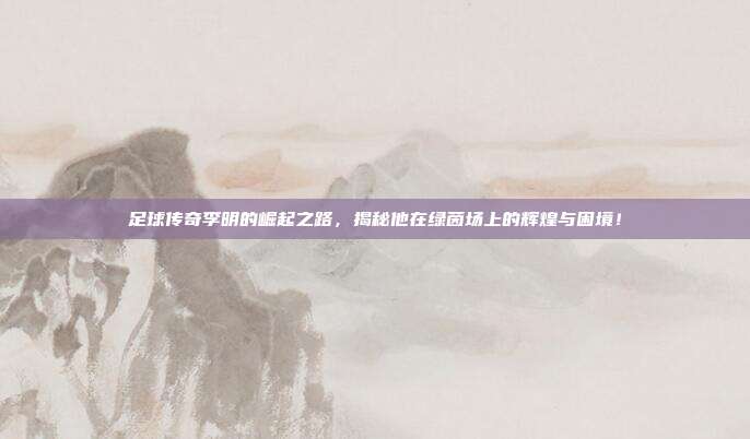 足球传奇李明的崛起之路，揭秘他在绿茵场上的辉煌与困境！