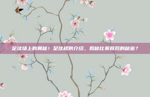 足球场上的奥秘！足球规则介绍，揭秘比赛背后的秘密？