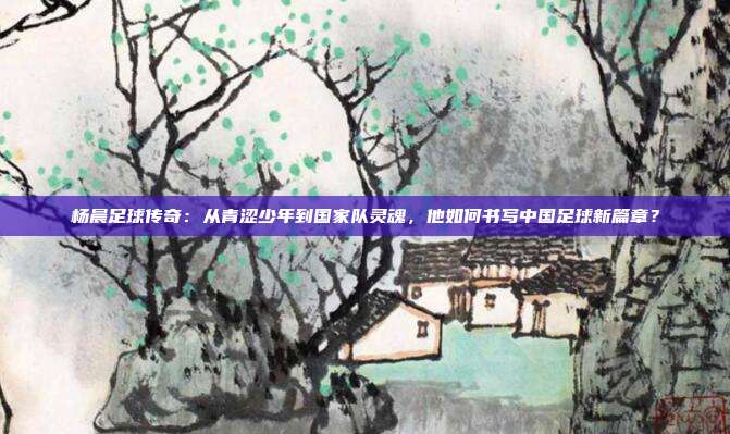 杨晨足球传奇：从青涩少年到国家队灵魂，他如何书写中国足球新篇章？
