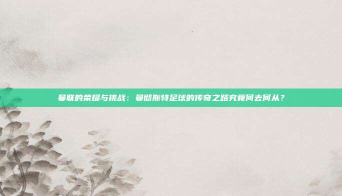 曼联的荣耀与挑战：曼彻斯特足球的传奇之路究竟何去何从？