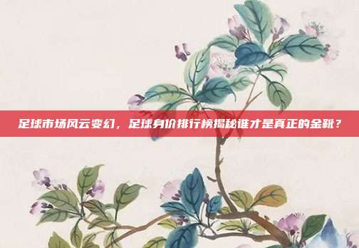 足球市场风云变幻，足球身价排行榜揭秘谁才是真正的金靴？