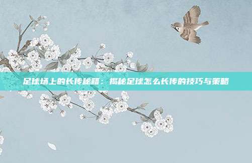 足球场上的长传秘籍：揭秘足球怎么长传的技巧与策略
