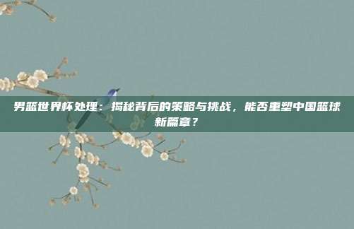 男篮世界杯处理：揭秘背后的策略与挑战，能否重塑中国篮球新篇章？