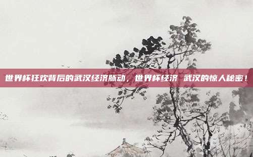 世界杯狂欢背后的武汉经济脉动，世界杯经济 武汉的惊人秘密！