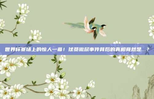 世界杯赛场上的惊人一幕！球员撒尿事件背后的真相竟然是...？