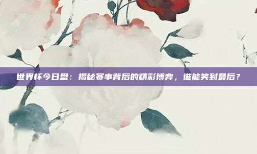 世界杯今日盘：揭秘赛事背后的精彩博弈，谁能笑到最后？