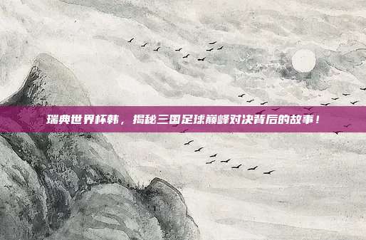 瑞典世界杯韩，揭秘三国足球巅峰对决背后的故事！