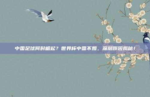 中国足球何时崛起？世界杯中国不如，深层原因揭秘！