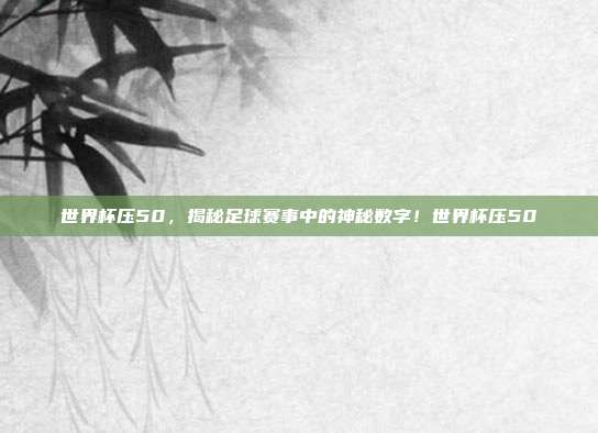 世界杯压50，揭秘足球赛事中的神秘数字！世界杯压50