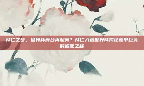 拜仁之梦，世界杯舞台再起舞？拜仁入选世界杯揭秘德甲巨头的崛起之路