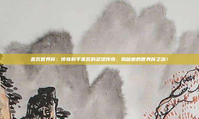 舍瓦世界杯：传奇射手舍瓦的足球传奇，揭秘他的世界杯之旅！