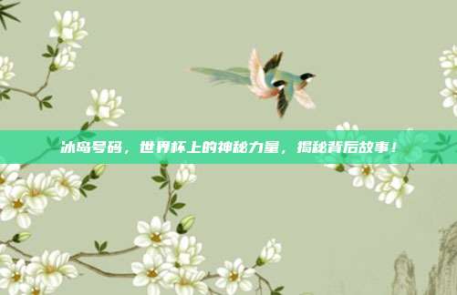 冰岛号码，世界杯上的神秘力量，揭秘背后故事！