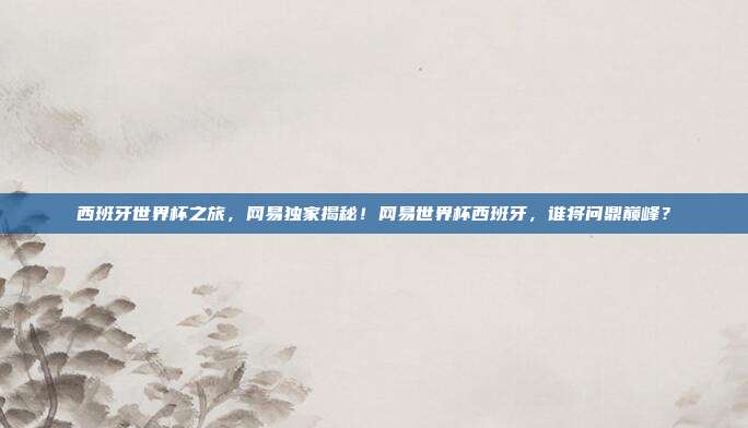 西班牙世界杯之旅，网易独家揭秘！网易世界杯西班牙，谁将问鼎巅峰？