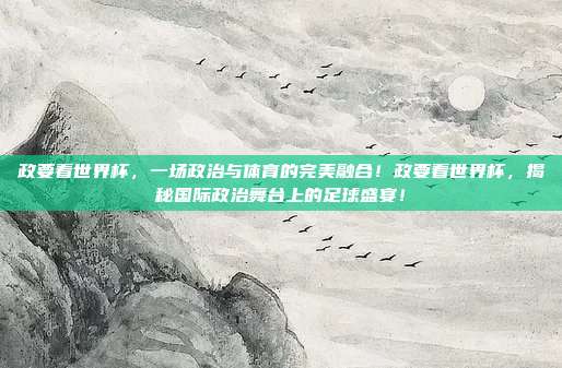 政要看世界杯，一场政治与体育的完美融合！政要看世界杯，揭秘国际政治舞台上的足球盛宴！