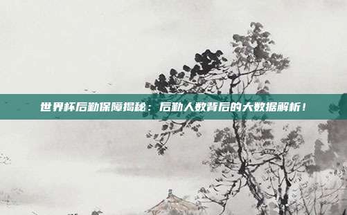 世界杯后勤保障揭秘：后勤人数背后的大数据解析！