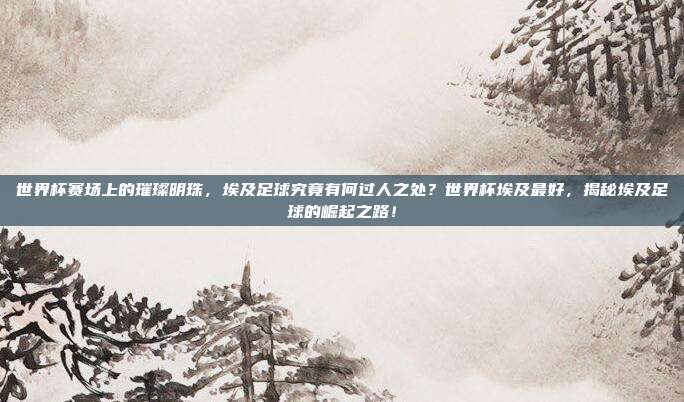 世界杯赛场上的璀璨明珠，埃及足球究竟有何过人之处？世界杯埃及最好，揭秘埃及足球的崛起之路！