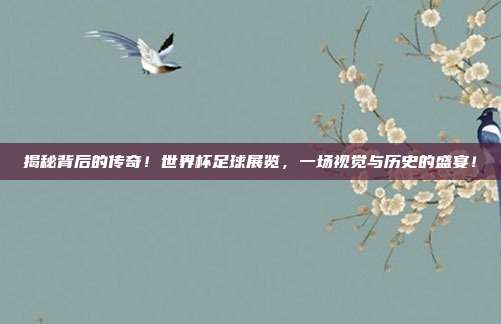 揭秘背后的传奇！世界杯足球展览，一场视觉与历史的盛宴！